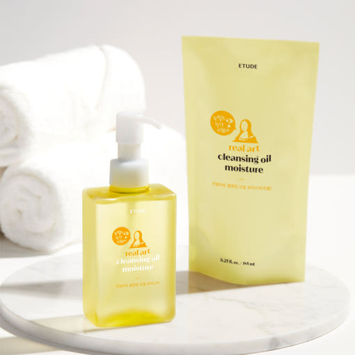 ETUDE Real Art Cleansing Oil Moisture & Refill 185ml+185ml
