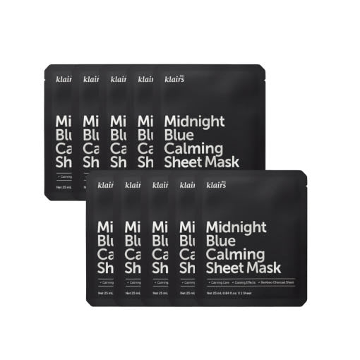 KLAIRS Midnight Blue Calming Sheet Mask 25ml X 10ea