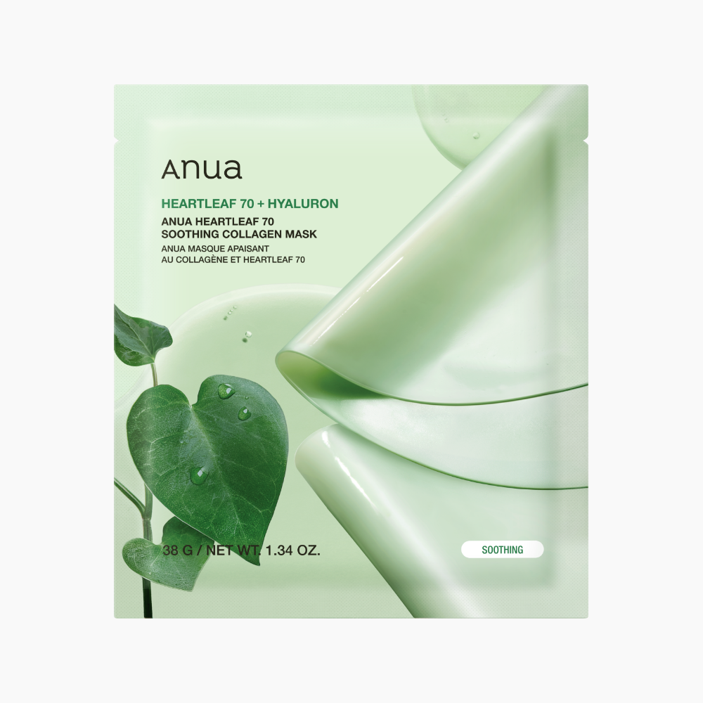ANUA Heartleaf 70 Soothing Collagen Mask 38g X 4ea