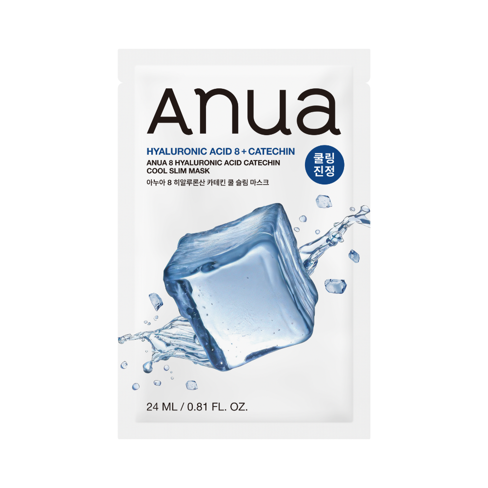 Anua 8 Hyaluronic Acid Catechin Cool Slim Mask Sheet 24ml X 10ea