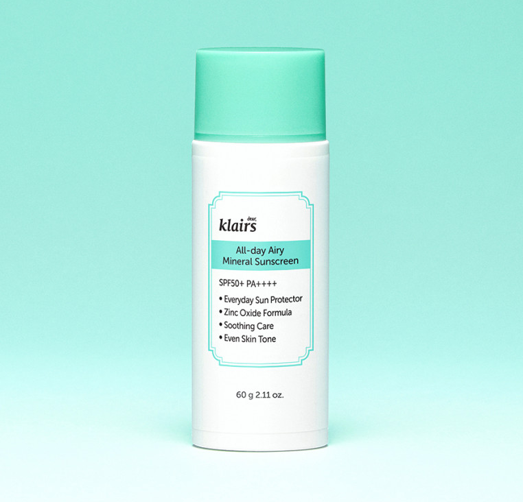 KLAIRS All-day Airy Mineral Sunscreen SPF50+ PA++++ 60g