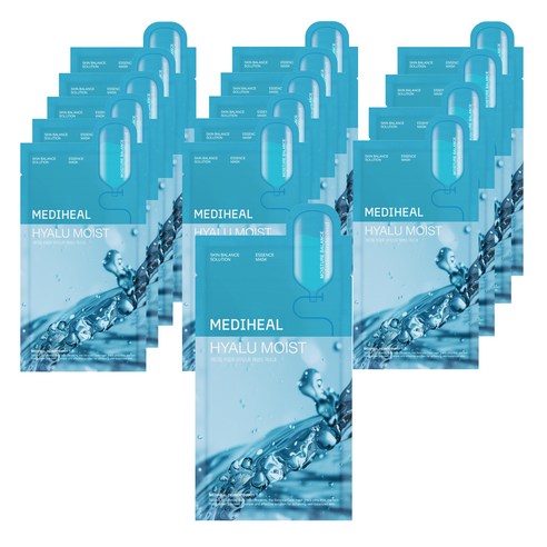 MEDIHEAL HYALU MOIST ESSENCE MASK SHEET 20ml X 15pcs